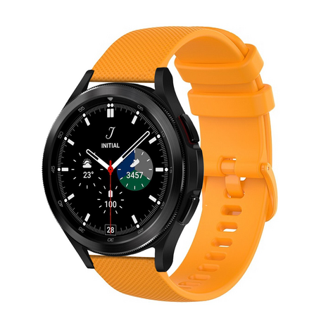 Sportband met motief - Oranje - Samsung Galaxy Watch 4 Classic - 42mm & 46mm