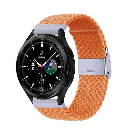 Braided nylon bandje - Oranje - Samsung Galaxy Watch 4 Classic - 42mm / 46mm