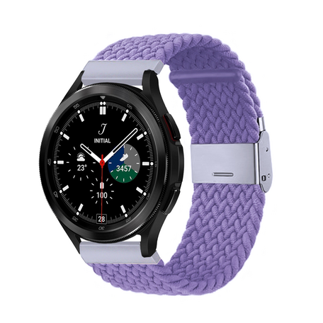 Braided nylon bandje - Paars - Samsung Galaxy Watch 4 Classic - 42mm / 46mm