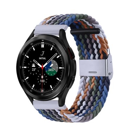 Braided bandje - Multicolor Dark - Samsung Galaxy Watch 4 Classic - 42mm / 46mm