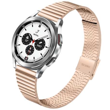 Stalen RVS bandje - Champagne goud - Samsung Galaxy Watch 4 Classic - 42mm & 46mm