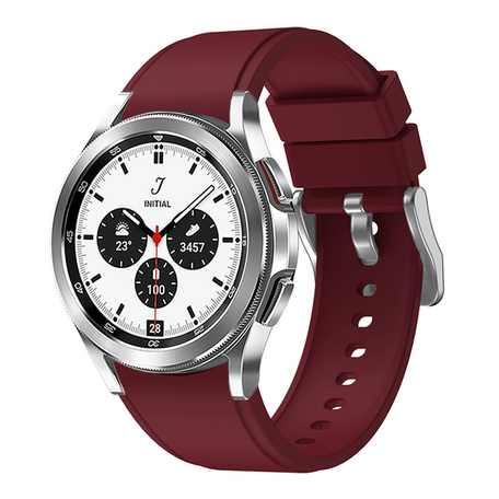 Samsung Galaxy Watch 4 Classic - 42mm & 46mm - Siliconen sportband - Bordeaux