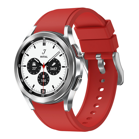 Samsung Galaxy Watch 4 Classic - 42mm & 46mm - Siliconen sportband - Rood