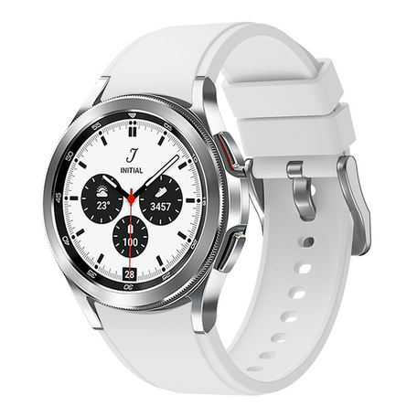 Samsung Galaxy Watch 4 Classic - 42mm & 46mm - Siliconen sportband - Wit