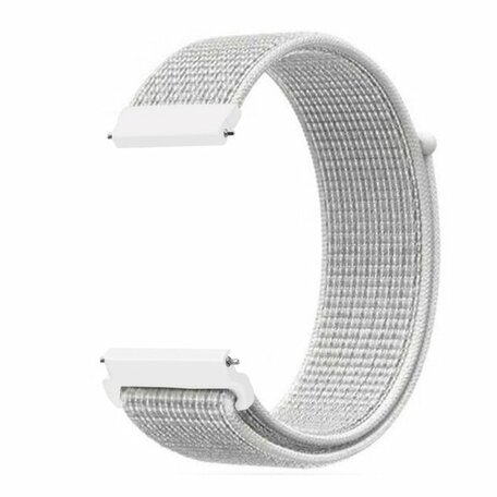 Sport Loop nylon bandje - Wit - Samsung Galaxy Watch 4 Classic - 42mm / 46mm