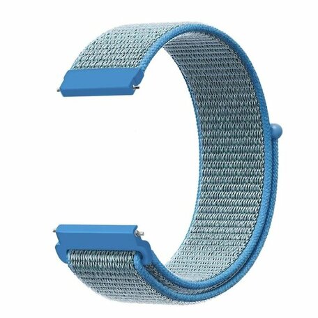 Sport Loop nylon bandje - Blauw - Samsung Galaxy Watch 4 Classic - 42mm / 46mm