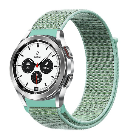 Sport Loop nylon bandje - Mintgroen - Samsung Galaxy Watch 4 Classic - 42mm / 46mm