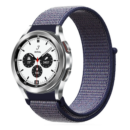 Sport Loop nylon bandje - Donkerblauw - Samsung Galaxy Watch 4 Classic - 42mm / 46mm