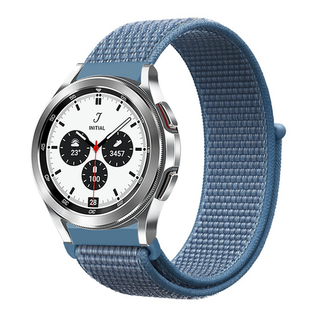 Sport Loop nylon bandje - Denim blauw - Samsung Galaxy Watch 4 Classic - 42mm / 46mm