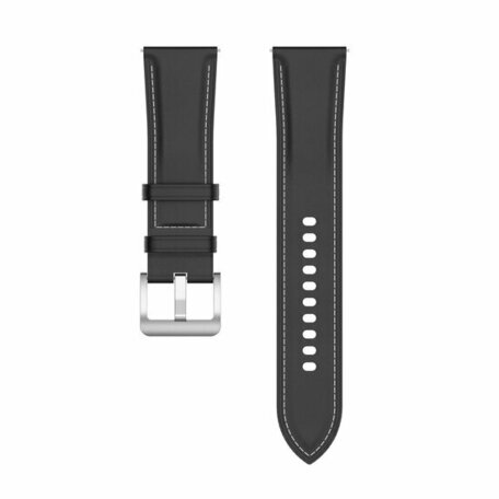 Luxe leren bandje - Zwart - Samsung Galaxy Watch 3 - 45mm