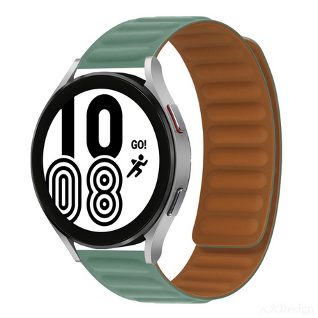 Siliconen Loop bandje - Groen - Samsung Galaxy Watch 3 - 45mm