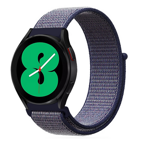 Sport Loop nylon bandje - Donkerblauw - Samsung Galaxy Watch 3 - 45mm