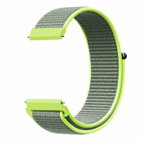 Sport Loop nylon bandje - Neon groen - Samsung Galaxy Watch 3 - 45mm