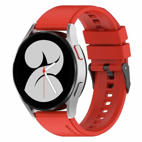 Siliconen gesp bandje - Rood - Samsung Galaxy Watch 3 - 41mm