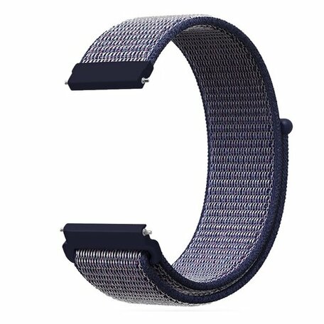 Sport Loop nylon bandje - Donkerblauw - Samsung Galaxy Watch 3 - 41mm