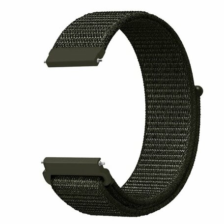 Sport Loop nylon bandje - Leger groen - Samsung Galaxy Watch 3 - 41mm