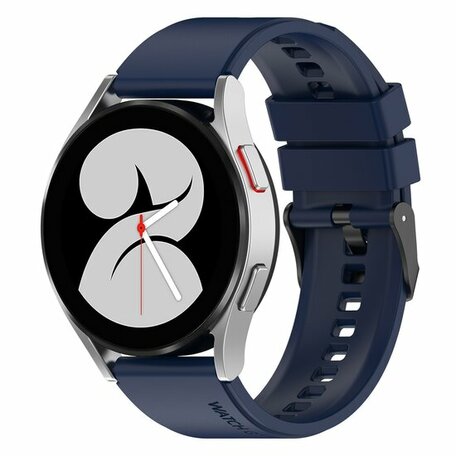 Siliconen gesp bandje - Donkerblauw - Samsung Galaxy Watch Active 2
