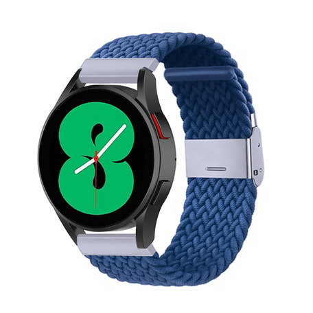 Braided nylon bandje - Blauw - Samsung Galaxy Watch Active 2