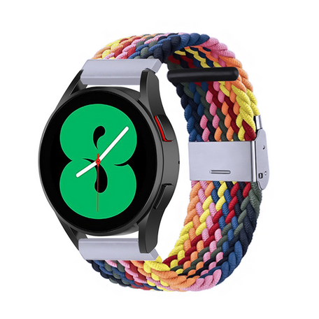 Braided nylon bandje - Multicolor Summer - Samsung Galaxy Watch Active 2