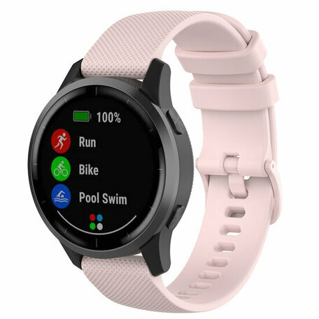 Sportband met motief - Lichtroze - Samsung Galaxy Watch - 42mm