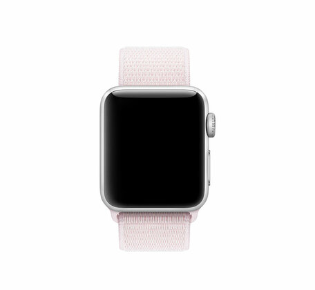 Sport Loop nylon bandje - Zacht roze - Geschikt voor Apple Watch 42mm / 44mm / 45mm / 49mm