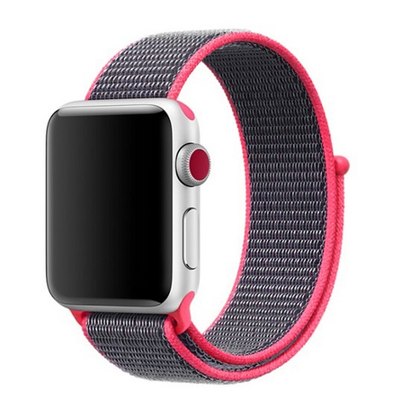 Sport Loop nylon bandje - Magenta - Geschikt voor Apple Watch 38mm / 40mm / 41mm