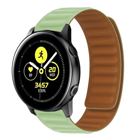 Siliconen Loop bandje - Lichtgroen - Samsung Galaxy Watch Active 2