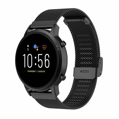 Samsung Galaxy Watch 3 - 45mm - Milanese bandje met klemsluiting - Zwart