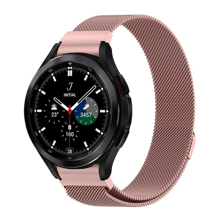 Samsung Galaxy Watch 4 Classic - 42mm / 46mm - Milanese bandje (ronde connector) - Rosé goud