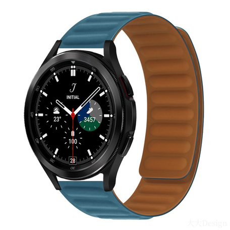 Siliconen Loop bandje - Blauwgroen - Samsung Galaxy Watch 4 Classic - 42mm / 46mm