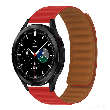 Siliconen Loop bandje - Rood - Samsung Galaxy Watch 4 Classic - 42mm / 46mm