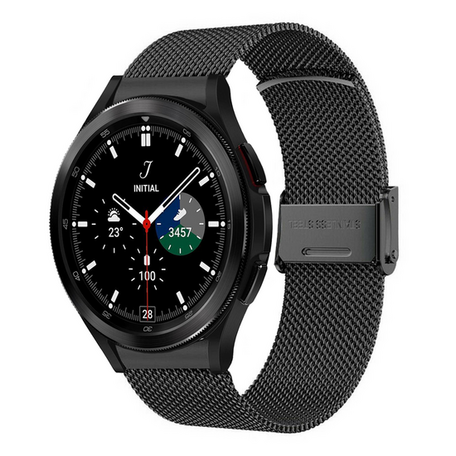 Samsung Galaxy Watch 4 Classic - 42mm & 46mm - Milanese bandje met klemsluiting - Zwart