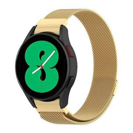 Samsung Galaxy Watch 4 - 40mm / 44mm - Milanese bandje (ronde connector) - Goud