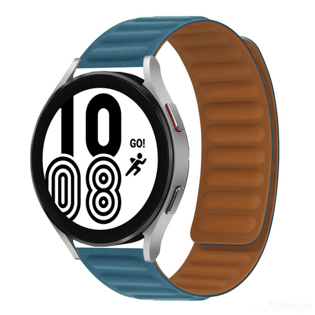 Siliconen Loop bandje - Blauwgroen - Samsung Galaxy Watch 4 - 40mm / 44mm