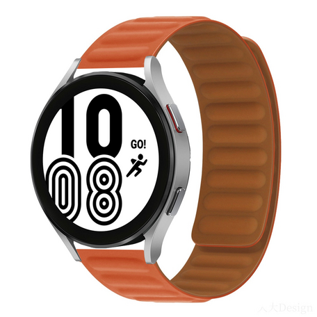 Siliconen Loop bandje - Oranje - Samsung Galaxy Watch 4 - 40mm / 44mm