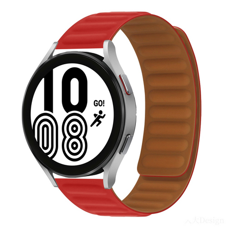 Siliconen Loop bandje - Rood - Samsung Galaxy Watch 4 - 40mm / 44mm