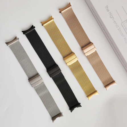 Samsung Galaxy Watch 5 - 40mm / 44mm - Milanese bandje met klemsluiting - Zilver