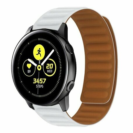 Siliconen Loop bandje - Wit - Samsung Galaxy Watch 5 Pro - 45mm