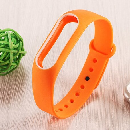 Xiaomi Mi band 2 DUO COLOR bandje voor CA0600B - Oranje