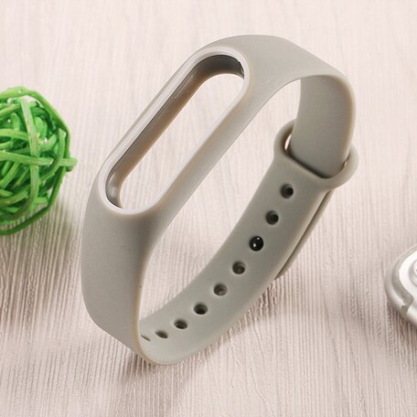 Xiaomi Mi band 2 DUO COLOR bandje voor CA0600B - Grijs