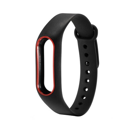 Xiaomi Mi band 2 DUO COLOR bandje voor CA0600B - Zwart