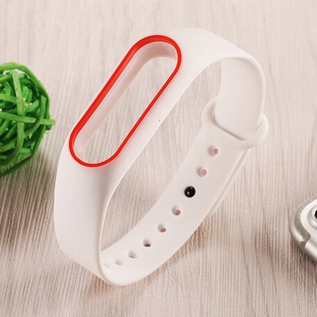 Xiaomi Mi band 2 DUO COLOR bandje voor CA0600B - Wit