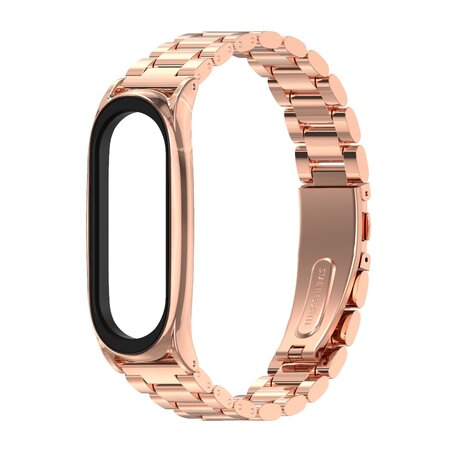 Metalen schakelarmband voor Xiaomi Mi Band 3/4/5/6 - Rose Goud
