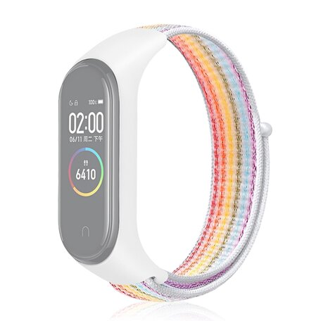 Nylon Geweven Bandje Xiaomi Mi Band 3 / 4 / 5 / 6 / 7 - Multicolor