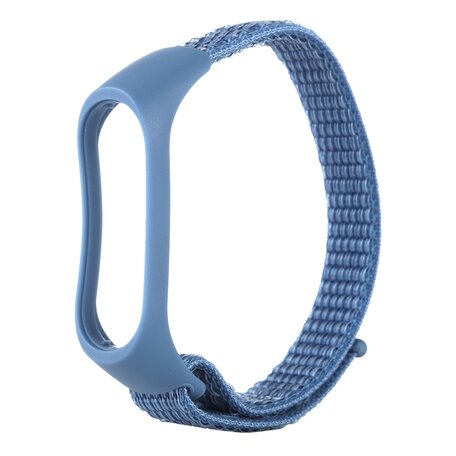 Nylon Geweven Bandje Xiaomi Mi Band 3 / 4 / 5 / 6 / 7 - Blauw