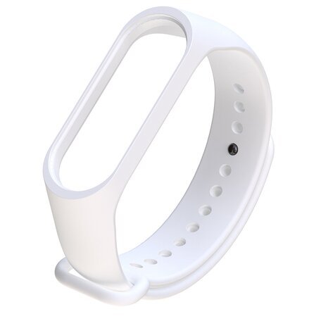 Xiaomi Mi band 3 / 4 / 5 / 6 / 7 bandje OneColor - Wit