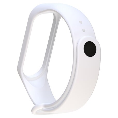 Xiaomi Mi band 3 / 4 / 5 / 6 / 7 bandje OneColor - Wit