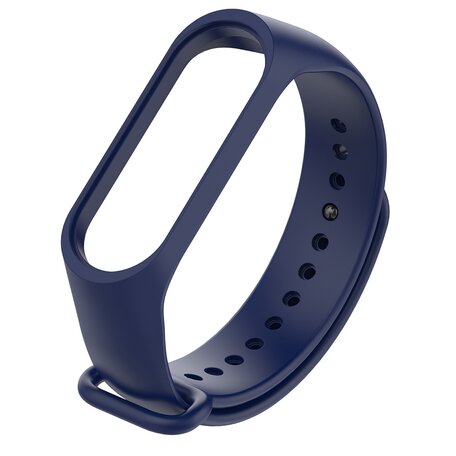 Xiaomi Mi band 3 / 4 / 5 / 6 / 7 bandje OneColor - Navy blauw