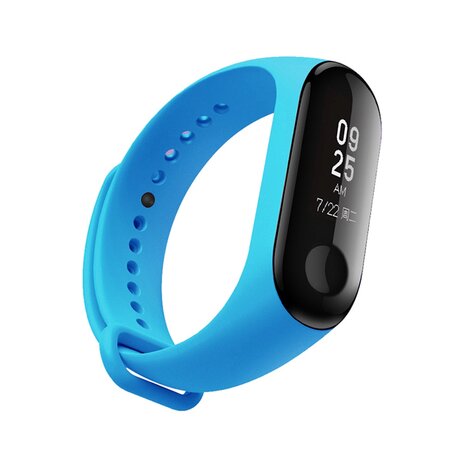 Xiaomi Mi band 3 / 4 / 5 / 6 / 7 bandje OneColor - Blauw