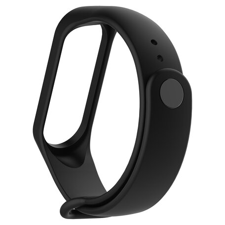 Xiaomi Mi band 3 / 4 / 5 / 6 / 7 bandje OneColor - Zwart